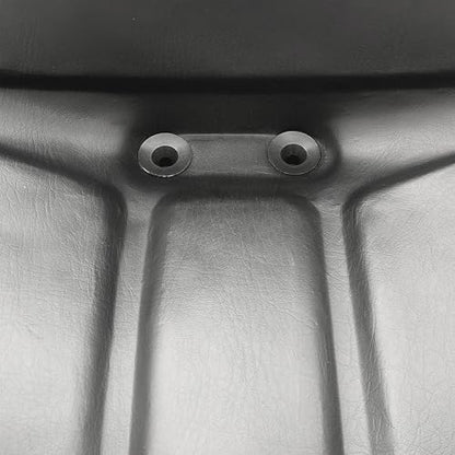 Steel Pan Lawn Mower, Tractor & Equipment Seat – 1 YEAR WARRANTY – Mid-Back Black Vinyl, Drain Holes – Fits Cub Cadet, Craftsman, Husqvarna, Toro, MTD, Snapper, Murray, Bad Boy