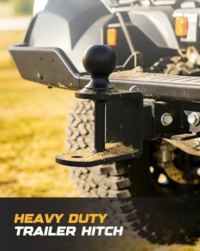 RETRUE ATV UTV Trailer Hitch for 2 inch Receiver, 3-in-1 Ball Mounts - size: 2" Ball, 2" Receiver