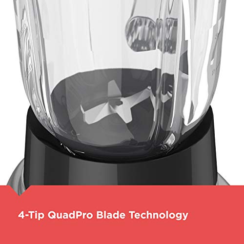 BLACK+DECKER PowerCrush Multi-Function Blender with 6-Cup Glass Jar, 4 Speed Settings, Silver - style: Countertop Blenders