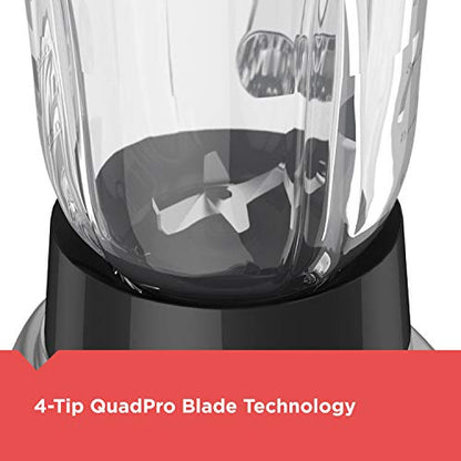 BLACK+DECKER PowerCrush Multi-Function Blender with 6-Cup Glass Jar, 4 Speed Settings, Silver - style: Countertop Blenders