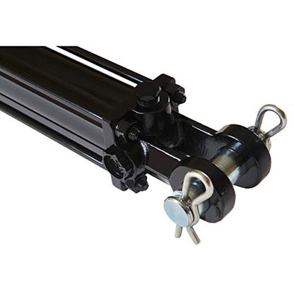 Double Acting Hydraulic Cylinder - AG Tie-Rod Hydraulic Cylinder 2500 PSI Agriculture Standard 2" bore 16" Stroke (2x16) - size: 16" Stroke, style: 2" Bore