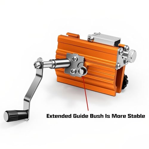QTG Manual Chainsaw Sharpener, 30° Portable Hand Crank Chain Grinder Kit