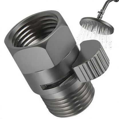 Grey Shower Head Shut Off Valve G1/2 IPS Brass Flow Restrictor - color: Gray