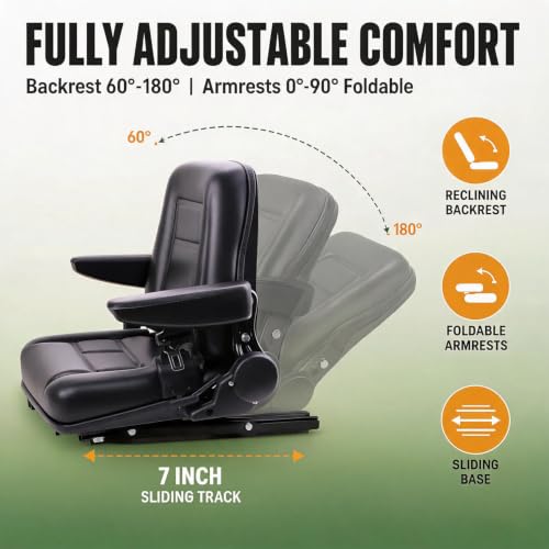 Universal Lawn Tractor Seat,Zero Turn Seat Replacement for Ariens IKON-XD