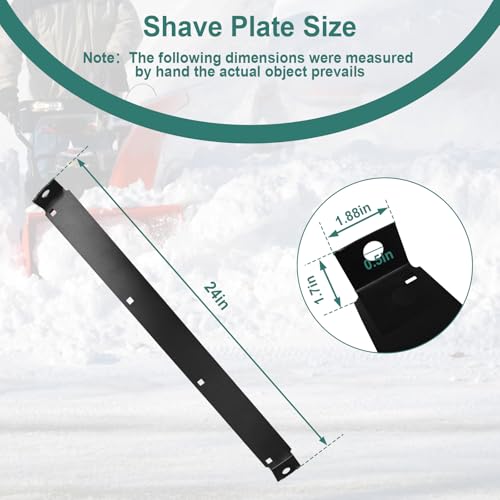 790-00120-0637 24" Shave Plate Scraper Bar Fit for MTD 2 Stage Snow Blower