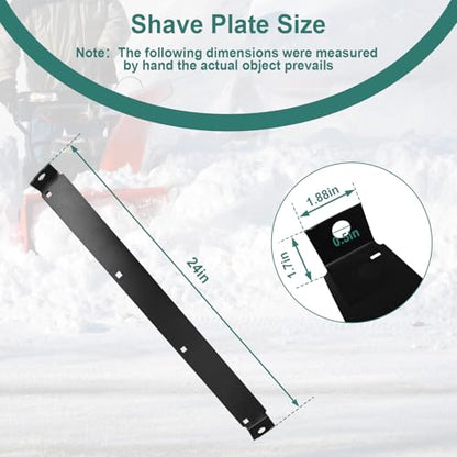 790-00120-0637 24" Shave Plate Scraper Bar Fit for MTD 2 Stage Snow Blower