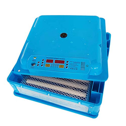 TECHTONGDA 64 Eggs Digital Egg Incubator Automatic Poultry Hatcher with Egg Turning and LCD Display 110V