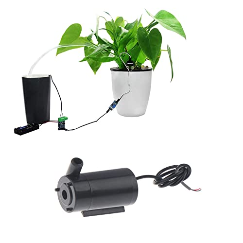 2PCS DC 3-5V Micro Submersible Mini Water Pump(Black) - color: 2pcs Black