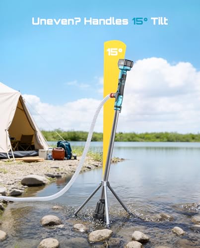 SEESII Cordless Stick Water Transfer Pump with Hands-Free Tripod - color: Marine Blue