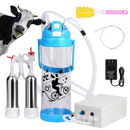 3l Electric Milking Machine for Cow| Pulsation Vacuum Pump| Save Labor