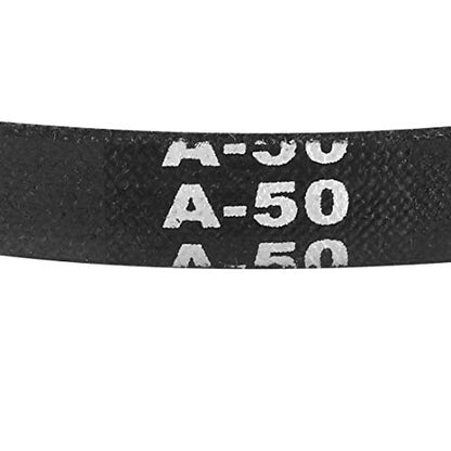 uxcell A50 Drive V-Belts 50" Inner Length 13mm Width 8mm Thick JIS Standard A-Section Rubber Drive Transmission Belt - size: 50"