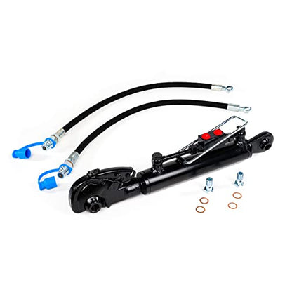 Hydraulic Top Link Cat. 1 + 1 Catch Hook 17 15/16" - 24 7/32" Locking Block Hoses Stroke 6 5/16"