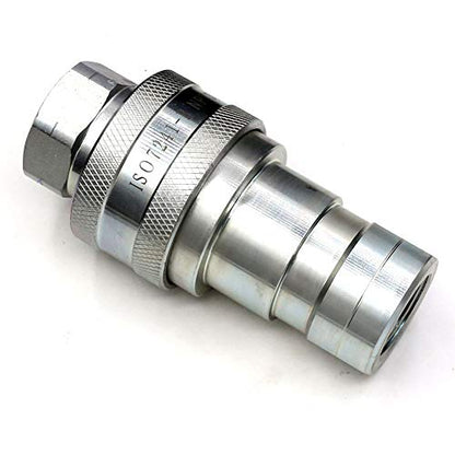 Hydraulic Coupler,CEKER 3/4" NPT ISO 7241-B Quick Connect and Disconnect Tractor Hydraulic Coupling - size: ISO 7241-B 3/4" NPT
