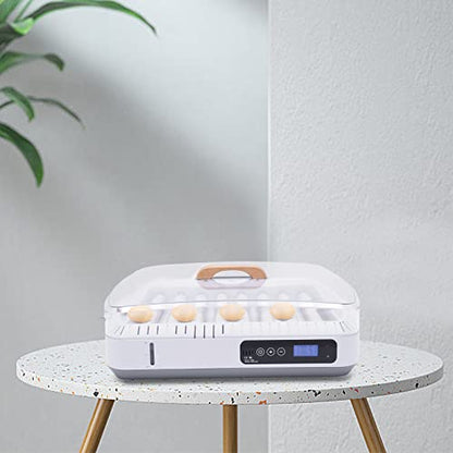 Egg Incubator 35 Eggs Fully Automatic Digital Poultry Hatcher Machine Breeder with Temperature Control and Auto Turning for Hatching Chicken Duck Goose Quail Birds