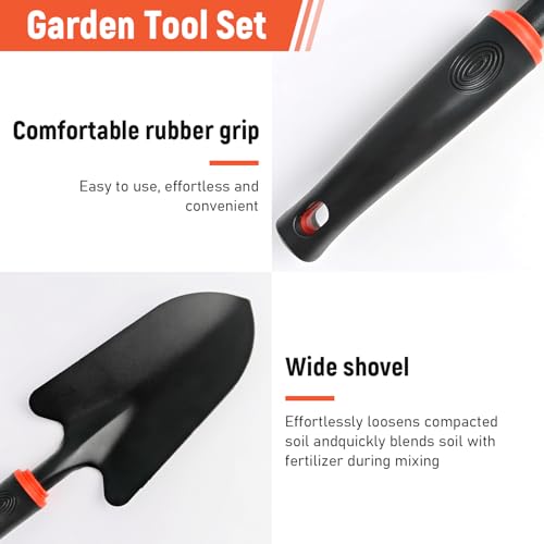 5 Pcs Set Weed Puller Tool,Hand Weeder Tool,Includes Rake, Shovel, Hand Hoe, Double-Sided Cultivator & Weed Puller Tool for Digging - color: Style 1