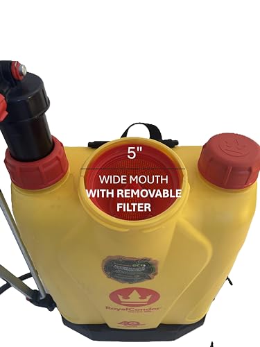 RoyalCondor Ceres 5.2 Gallon (20L) High Capacity Backpack Sprayer - Heavy-Duty Manual Pump Sprayer with Ambidextrous Lever