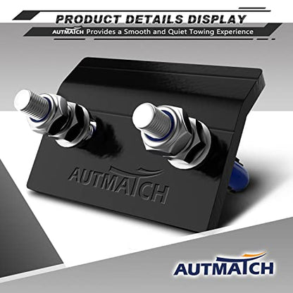 AUTMATCH Hitch Tightener Anti-Rattle Clamp for 1.25" to 2" Trailer Hitches - color: Blue & Black, size: 2 Inch
