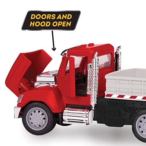 Driven by Battat Micro Flatbed Truck Toy with Tractor, Lights Sounds - style: Flatbed Truck