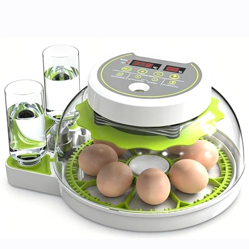 JUJOJB 12-Egg Incubator for Hatching Eggs, Auto Turner, Temp Control - color: Green