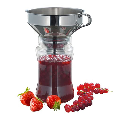 Küchenprofi 18/10 Stainless Steel Funnel with Filter,Silver, 5 inches - style: Filter