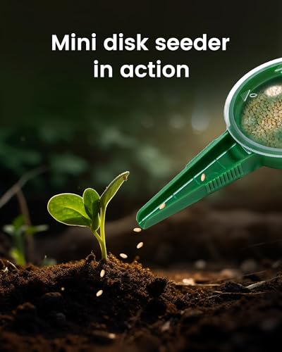 Mini Seed Spreader Set, Seed Planter Tool for Small Seed, Tiny Seed Dispenser with 5 Degree, Seed Sower 6 PCS