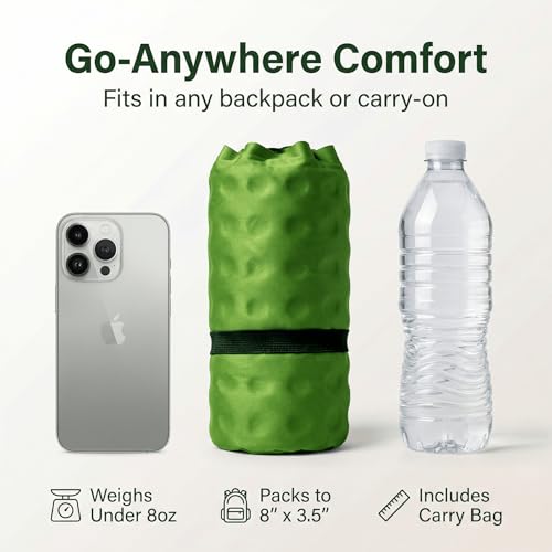 Whispering Winds Inflatable Seat Cushion - color: Military Green - 2pack, size: Large