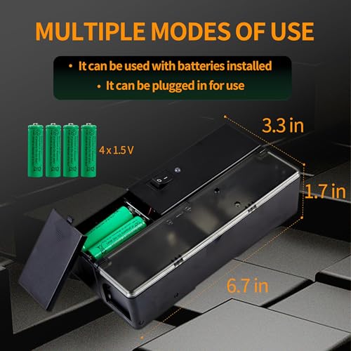 GSS Electric Mouse Trap, Smart Escape-Proof Design Mole Traps - color: Dark Black