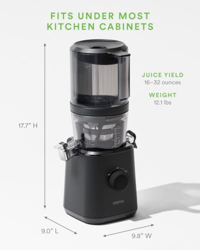 Nama J2 - Cold Press Juicer - Hands-Free - Black - color: Black