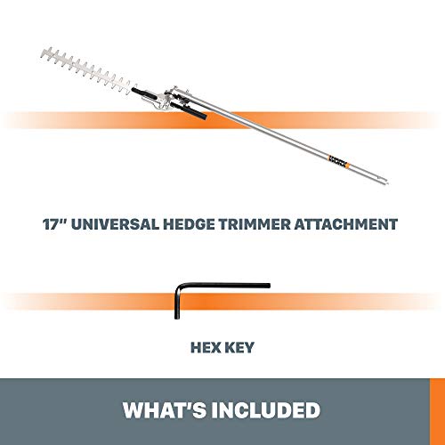WORX Driveshare 17" Hedge Trimmer Attachment, WA0220 - size: 17" Hedge Trimmer Attachment, style: Attachments