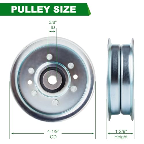 Idler Pulley 756-04280 756-04280A Fits for MTD Cub Cadet Troy Bilt I1042 LTX1042 LTX1040 CC800 760ES TB WC33 XP SP33HW Lawn Mower - color: 756-04280A 756-04280