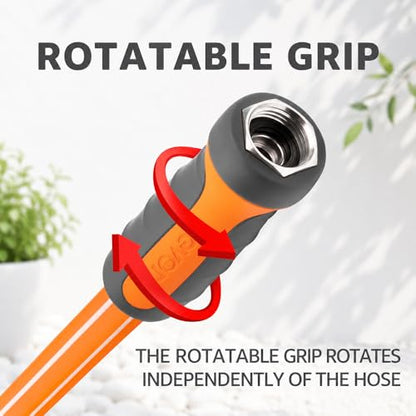 FEVONE Heavy Duty Garden Hose 105 ft, Hybrid Polymer Water Hose - size: 105' (feet)