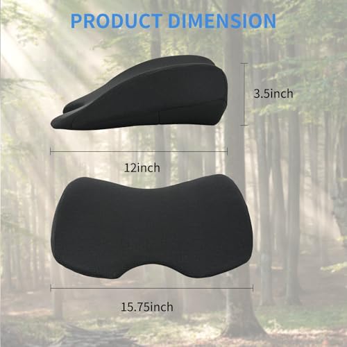 Nilight Car Seat Cushion 1PC Black Memory Foam Mesh Universal Breathable - color: Black Mesh