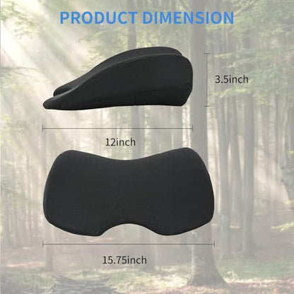Nilight Car Seat Cushion 1PC Black Memory Foam Mesh Universal Breathable - color: Black Mesh