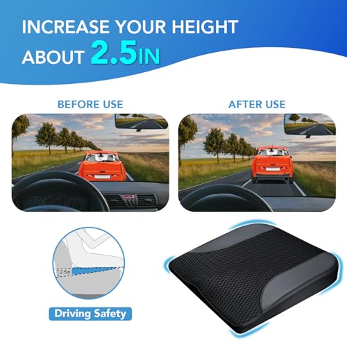 Lofty Aim Car Seat Cushion, Car Seat Pillow, Automotive Cushion - color: Black