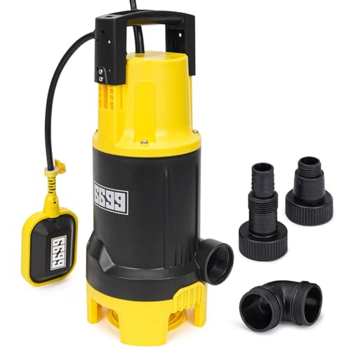 1.5 HP Submersible Sump Pump, 6500 GPH, Float Switch - style: 6500GPH Powerful Water Pump