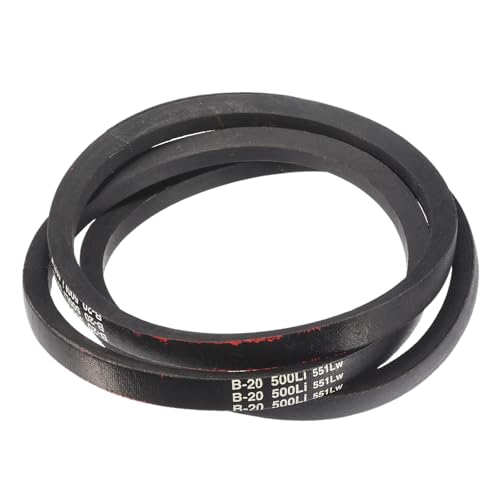 uxcell 3 Pack B-20 Classic Wrapped V-Belt, 23" Outside Circumference, Black Industrial Rubber V-Belt - size: B20