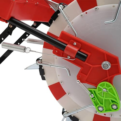 7-Row Manual Garden Seeder, Corn Planter, Hand Push Precision Seeder Planter for Corn Soybean Peanut Seeds, Adjustable Depth & Spacing (9.06") - size: 7-Row