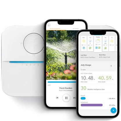Rachio 3: Smart Sprinkler Controller, 16-Zone (Simple Auto Scheduling + Local Weather Intelligence. Save Water w/ Rain, Freeze & Wind Skip), Fast & Easy Install - size: 16 Zone (3rd Generation)