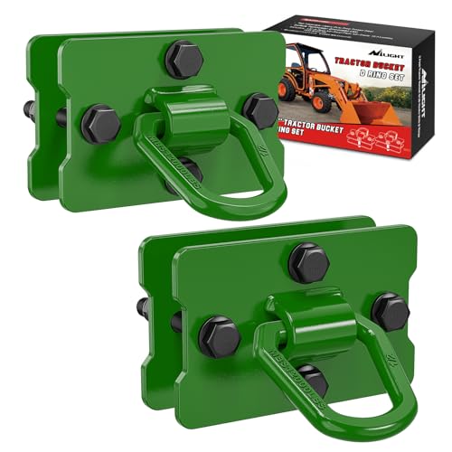 Nilight 1/2" Heavy Duty Trailer D Ring Tie Down Anchors with Backing Plates - color: Dark Green, size: D Ring