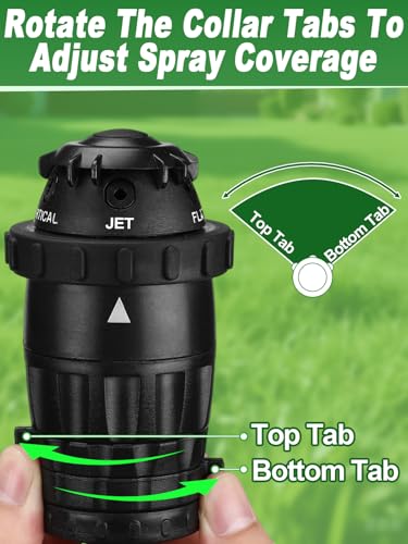 Acostop Sprinklers for Yard with Sturdy Zinc Alloy Base