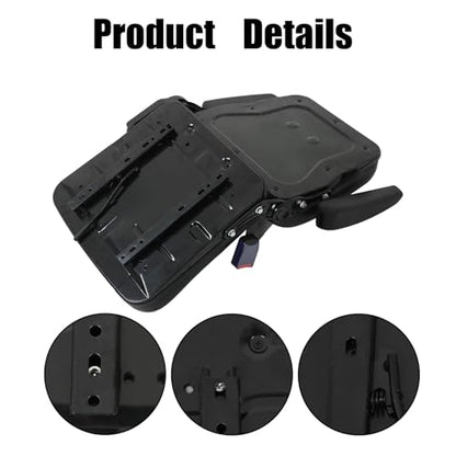 GXYWADY Universal Adjustable Forklift Seat Replacement for Excavator Forklift Tractor Skid Loader Backhoe Dozer Telehandler
