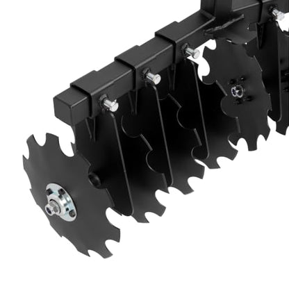 WUTIST 35" Disc Harrow Plow Attachment Compatible with All ATVs, UTVs - color: Black