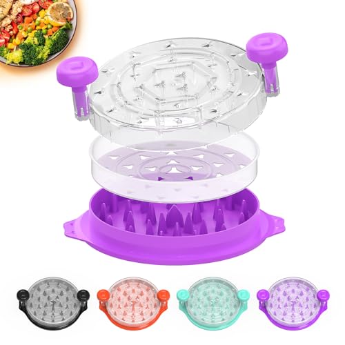 TQRR 10'' Pro Chicken Shredder Tool Twist Large, Meat Grinder for Kitchen - color: Purple