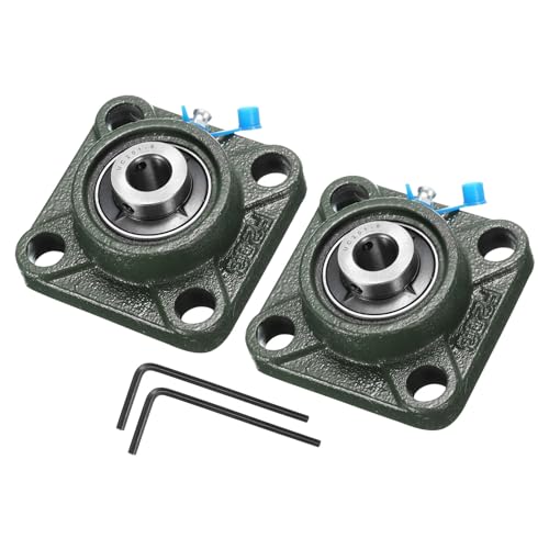 uxcell 2pcs UCF201-8 Pillow Block Bearings 1/2 in Bore Self Alignment - size: UCF201-8