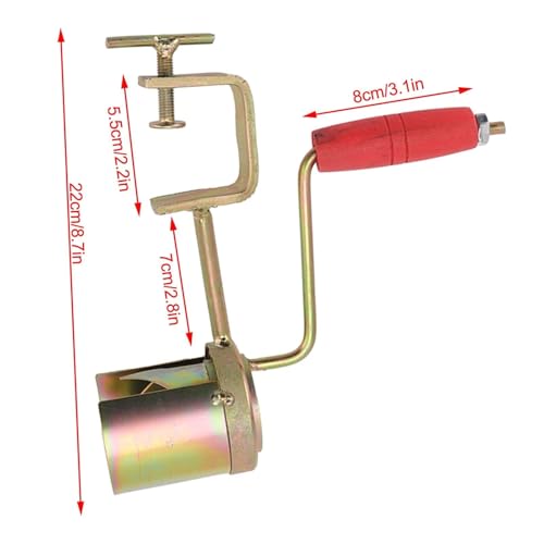Hand Crank Corn Thresher, Manual Corn Thresher Efficient Peeling Firm Clamping Comfortable Wood Handle Manual Corn Sheller Stripper