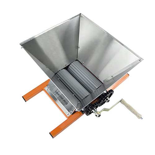 Varomorus Manual Soft Fruits Vegetables Berries Grape Crusher Grinder 7 Gallons (Stainless Steel)
