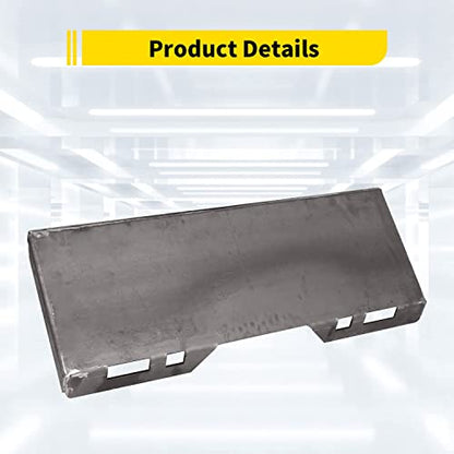 ECOTRIC 5Pcs 1/2" Skid Steer Mount Plate Quick Tach Attachment Loader Plate Compatible with Bobcat Kubota - size: 5 pieces 1/2" thick