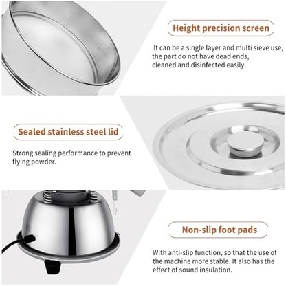 Sidasu Automatic Vibrating Sieve Shaker–30&50 Mesh Flour Sifter - size: Sifter Machine(30+50 mesh)