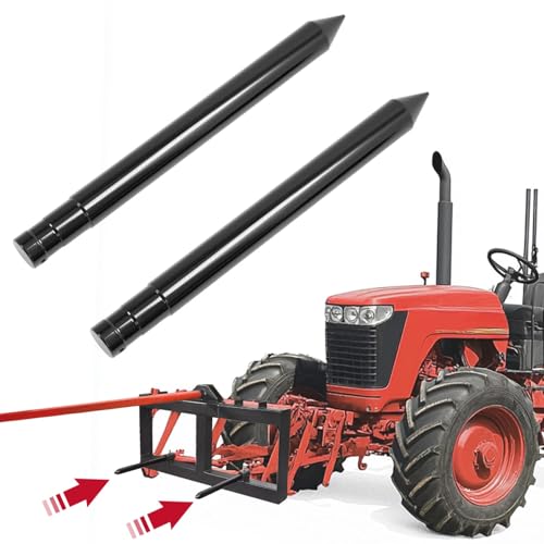 Universal 17" Steel Hay Bale Spear Stabilizer Attachment For Skid Steer Tractor