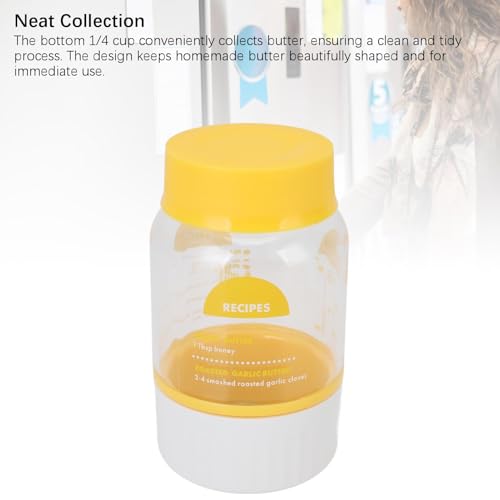 Milk Cream Separator, Manual Fat Separator with Strainer, Plastic Gravy Separator, Kitchen Gadgets Grease Separator, Goat Milk Separator, Butter Maker Cup for Cooking, Baking